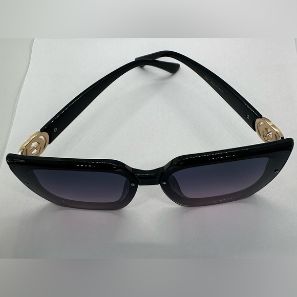 ✨? NWT Trendy Oversized Square Chic Vintage Style UV 400 Black Frame Gray Pink ? main image 11